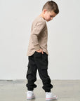 Cotton Twill Caro Jogger - Black