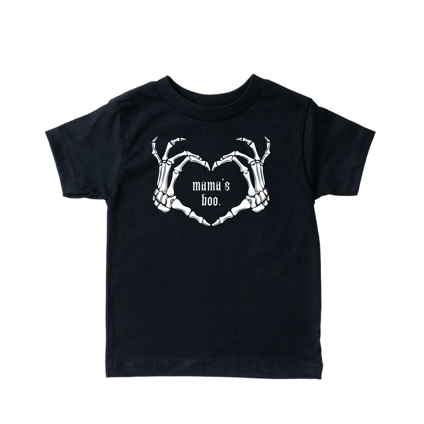 Mama's Boo Skeleton Heart Hands