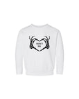 Mama's Boo Skeleton Heart Hands Pullover