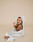 Desert Sage Muslin Hooded Towel