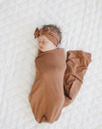 Rust Bamboo Stretch Swaddle