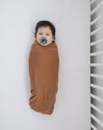 Rust Bamboo Stretch Swaddle