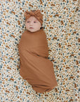 Rust Bamboo Stretch Swaddle