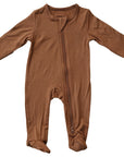 Rust Bamboo Footed Zipper