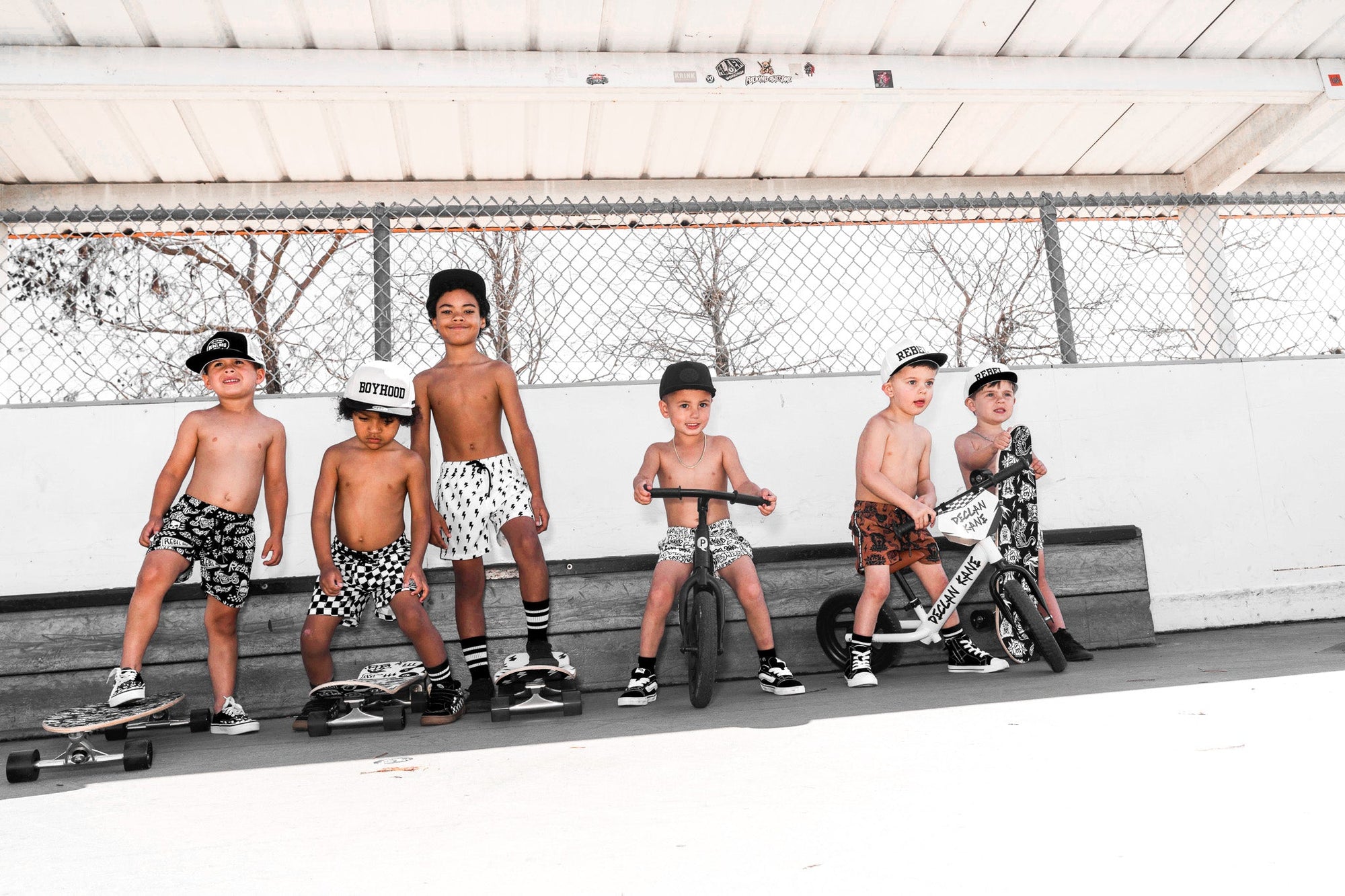 Hybrid Swim Trunks in Urban Drip || SIGN UP FOR RESTOCKS