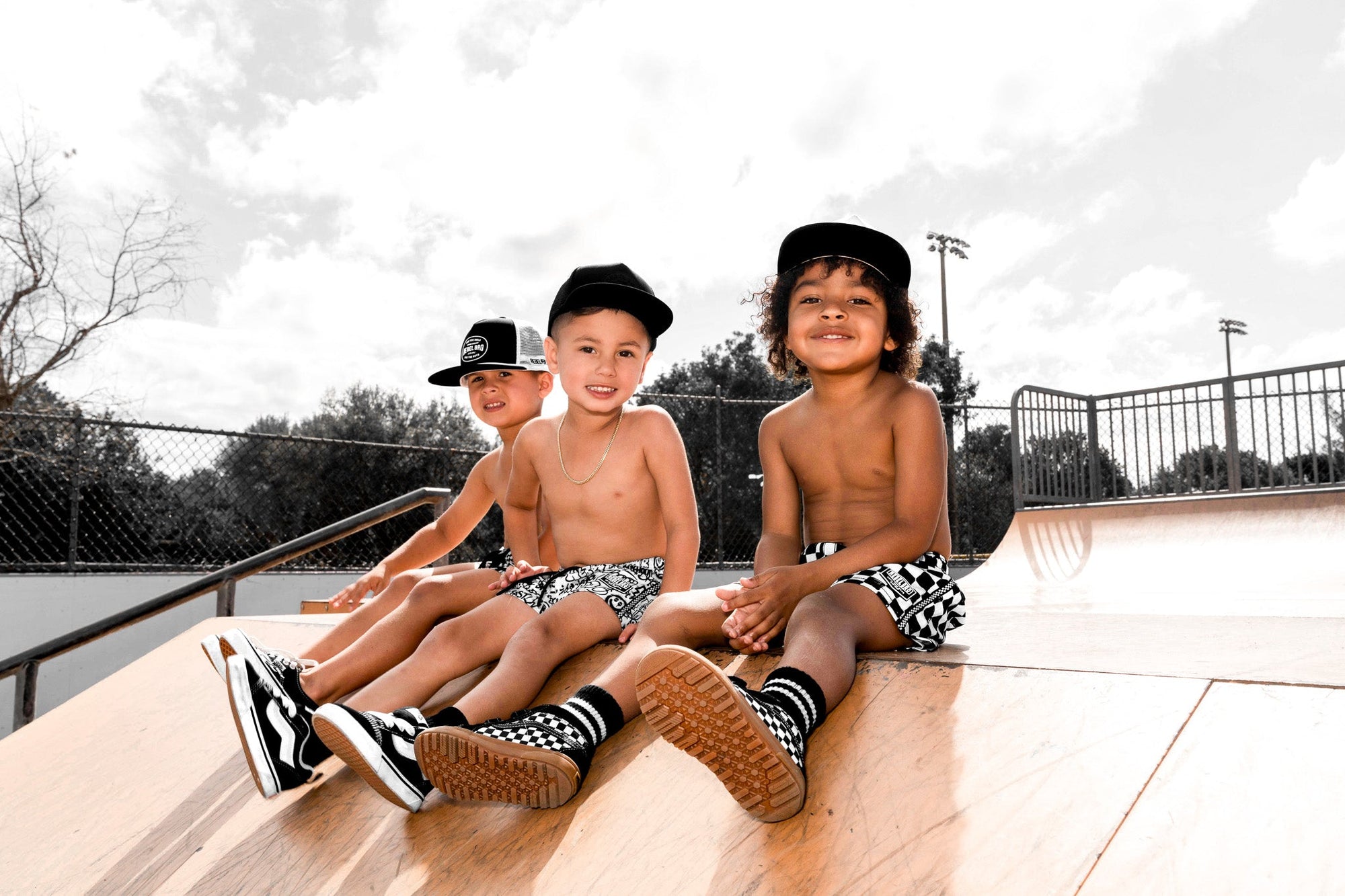 Hybrid Swim Trunks in Urban Drip || SIGN UP FOR RESTOCKS