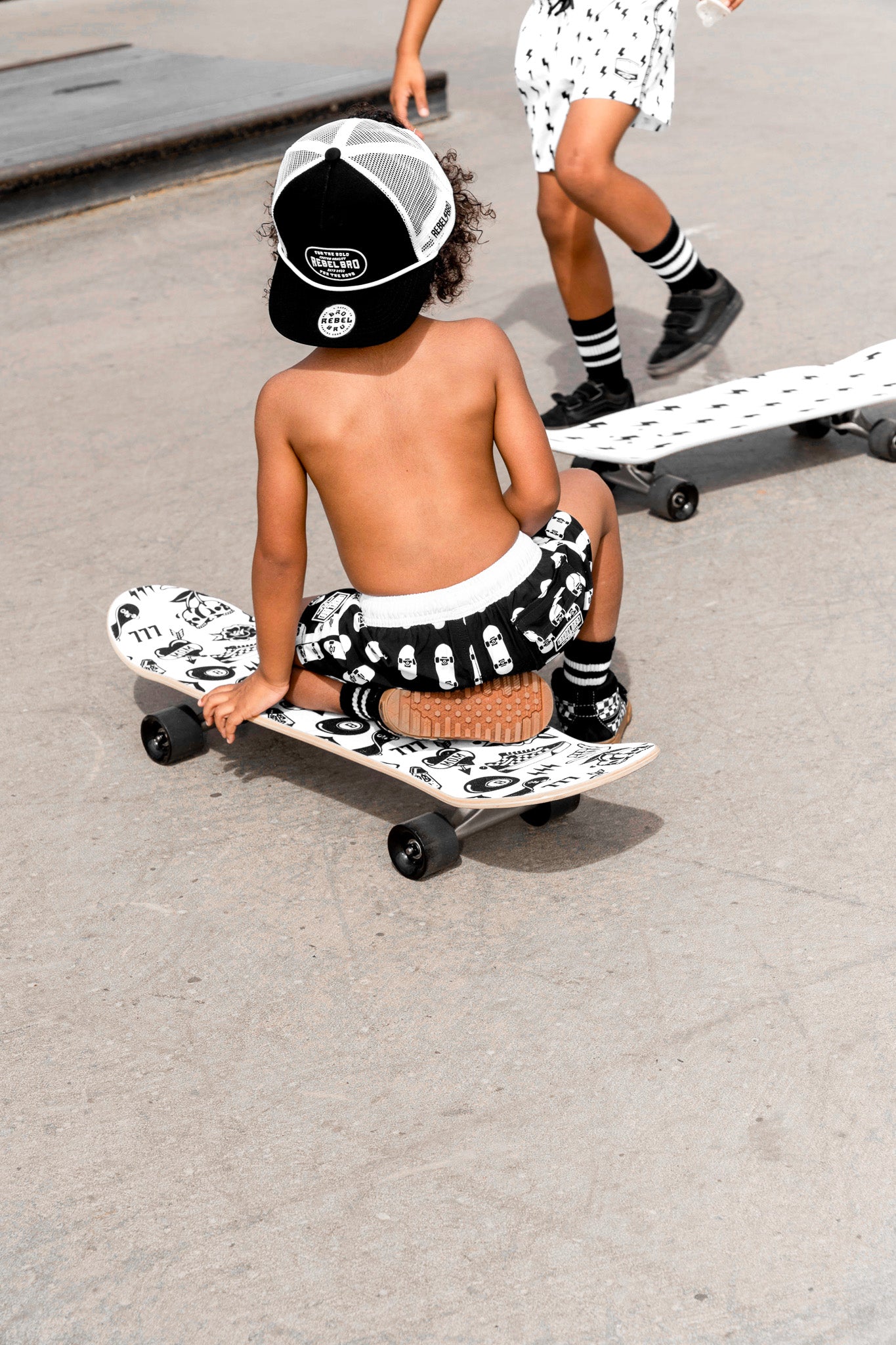 Hybrid Swim Trunks in Thrasher || SIGN UP FOR RESTOCKS