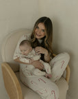 Bamboo Zip Pajamas | Candy Cane