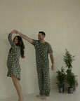Women's Bamboo Sleeping Dress | Santa Checkerboard