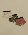 Bamboo Boxers (3 Pack) | Red Gingham, Candy Cane & Santa Checkerboard