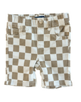 DENIM SHORTS - CHECKERS