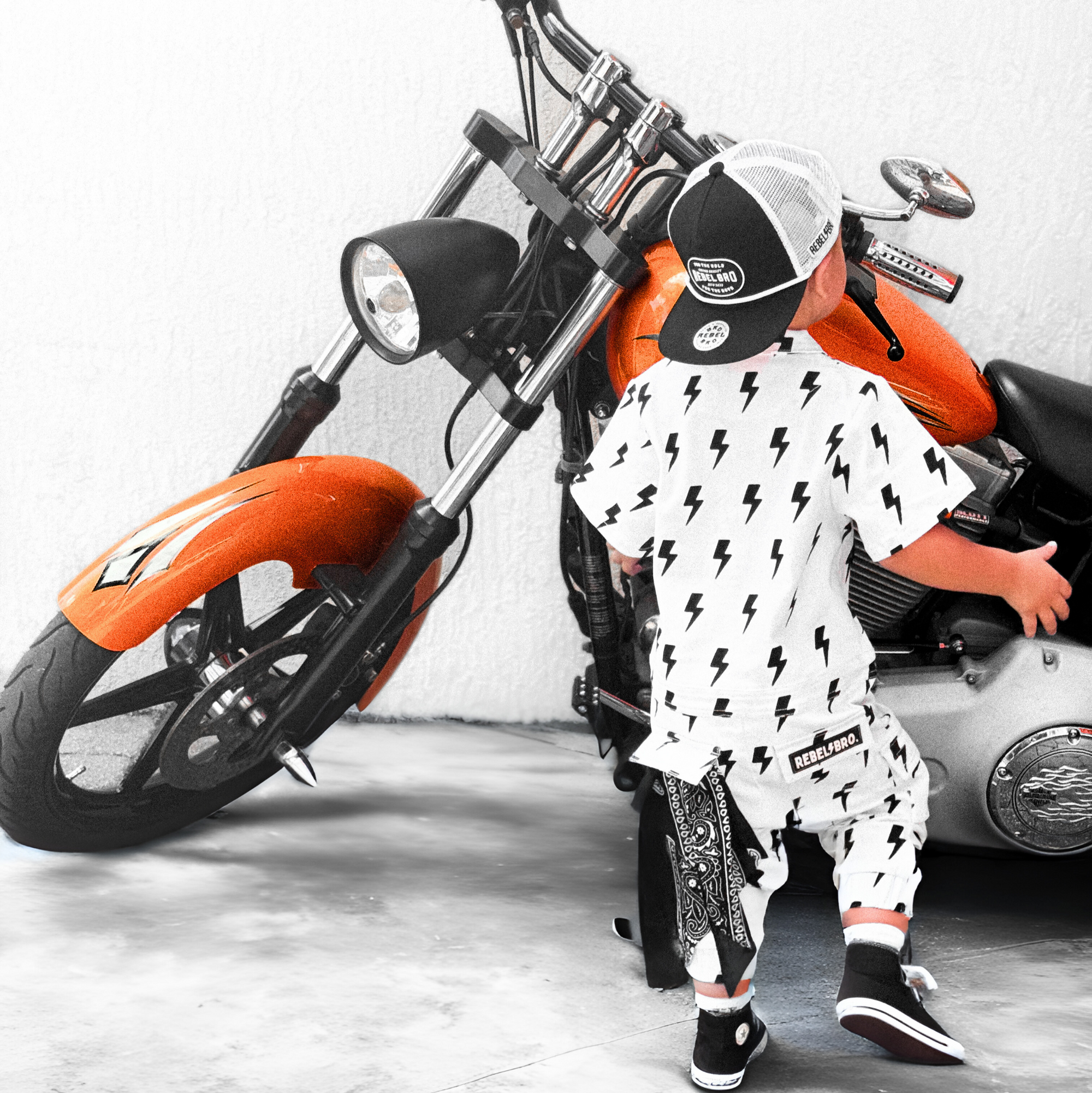Pit Crew Romper in Bowie