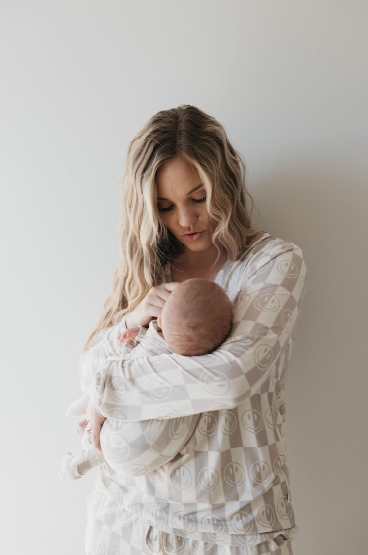 Women&#39;s Bamboo Pajama | Smile Checkerboard
