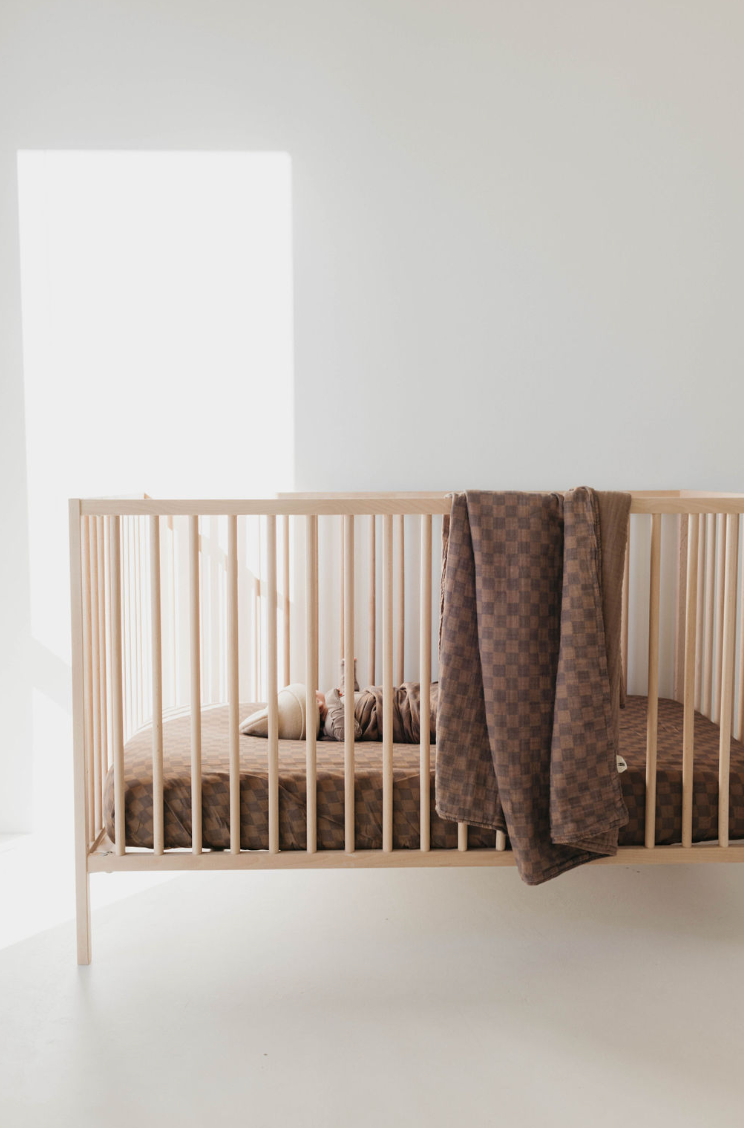 Faded Brown Checker | Rerversible Checker Quilt