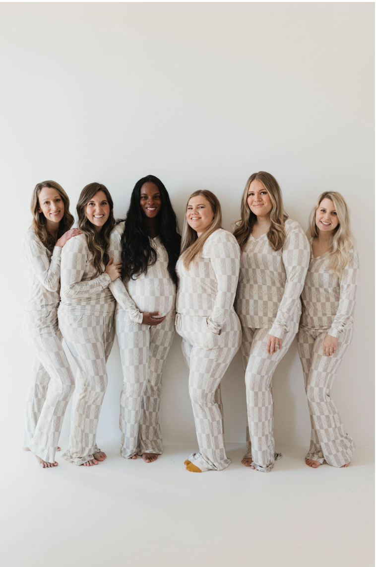 Women&#39;s Bamboo Pajama | Smile Checkerboard