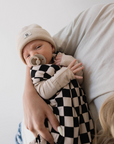 Bamboo Sleep Sack | Black Checkerboard