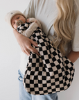 Bamboo Sleep Sack | Black Checkerboard