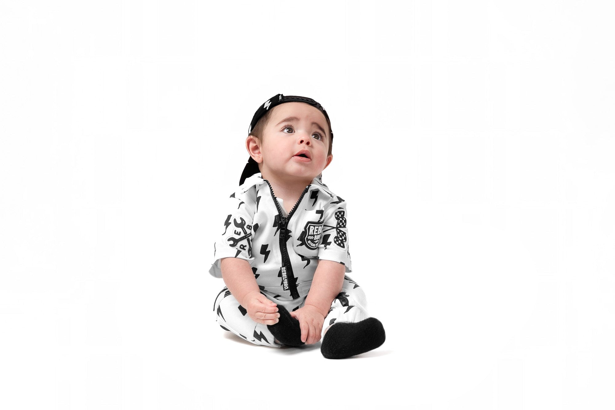Pit Crew Romper in Bowie