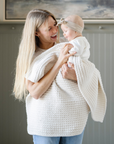 WAFFLE KNIT RECEIVING BLANKETS
