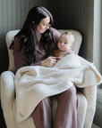 WAFFLE KNIT RECEIVING BLANKETS