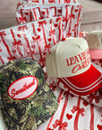Leave Him On Read - Red Vintage Hat