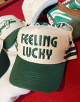 Feeling Lucky - Green Vintage Trucker Hat