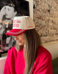 Leave Him On Read - Red Vintage Hat