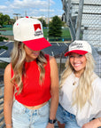 That's a Firstttt Down Vintage Trucker Hat - Red