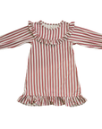 Red Stripe Bamboo Cozy Gown