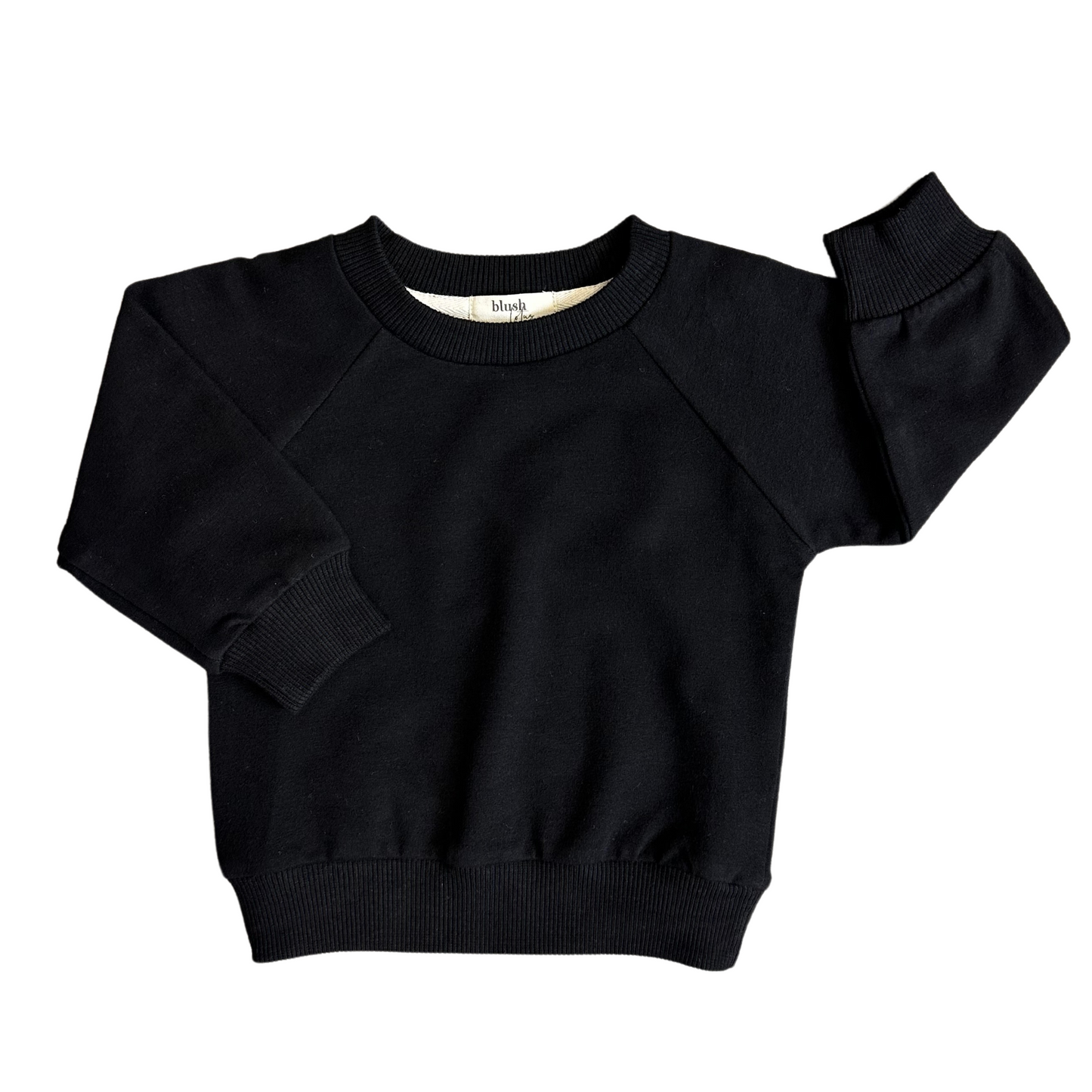 French Terry Pullover - Black