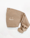 Auntie Embroidered Script Crewneck Sweatshirt - Left Chest