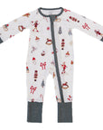 Merry & Bright Ribbed Bamboo Zipper