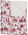 Holiday Toile Bamboo Fleece Quilt