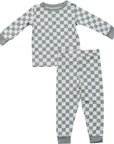 Light Green Checkered Bamboo Cozy Set