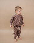 Jogger Set | Espresso Checkered