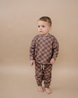 Jogger Set | Espresso Checkered