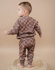 Jogger Set | Espresso Checkered