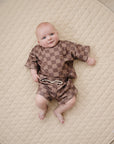 Shorts Set | Espresso Checkered