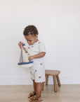 Flag Button Short Set