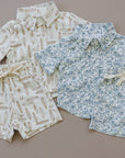 Surfboard Linen Button Up Shirt