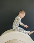 Light Green Checkered Bamboo Cozy Set