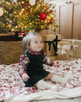 Holiday Toile Bamboo Fleece Quilt