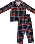 Christmas Plaid Collared Pajama Set