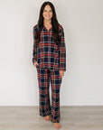 Adult Christmas Plaid Pajama Set