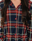 Adult Christmas Plaid Pajama Set