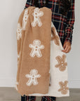 Gingerbread Plush Blanket