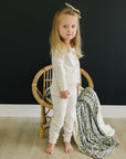 Cream Ribbed Bamboo Cozy Set