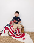 American Flag Plush Blanket