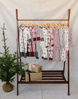 Red Stripe Bamboo Cozy Gown