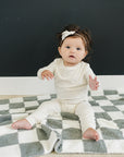 Cream Ribbed Bamboo Cozy Set